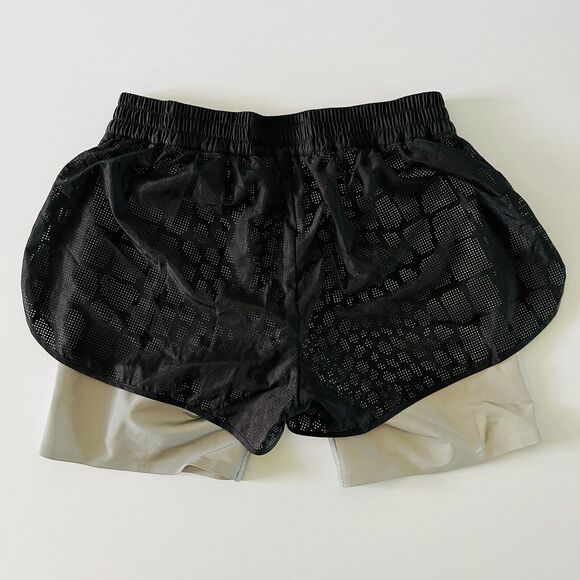 2014 ALEXANDER WANG x H&M Black Gray Reflective Biker Shorts - US 6 - Picture 3 of 5